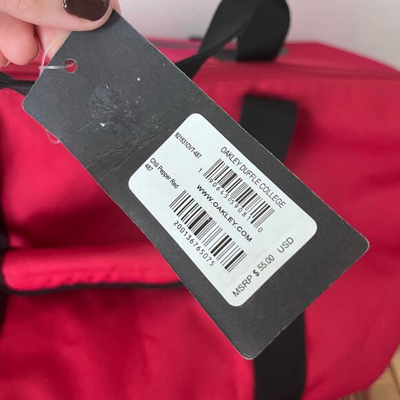Oakley College Duffel Bag Chili Pepper Red One Size - Picture 3 of 8